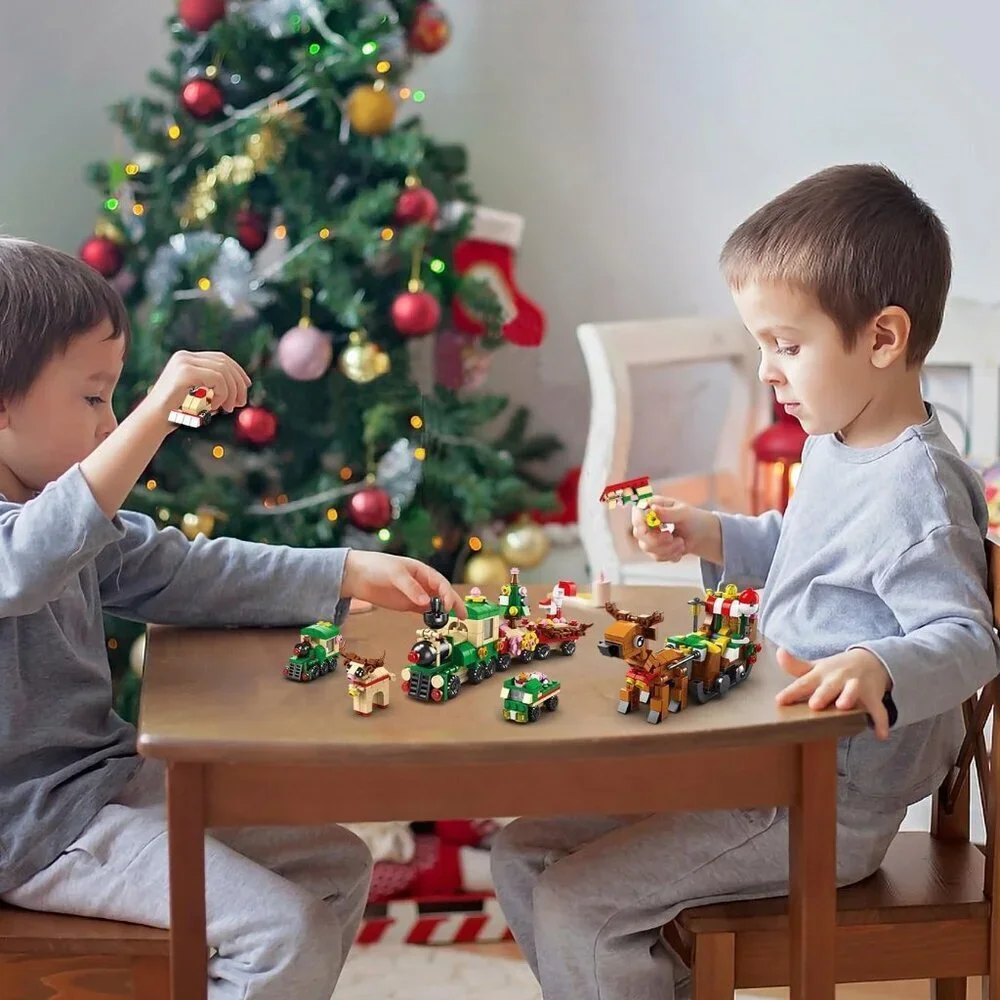 Christmas Advent Calendar, Kids 24 Days Countdown Xmas Building Blocks Toys 28